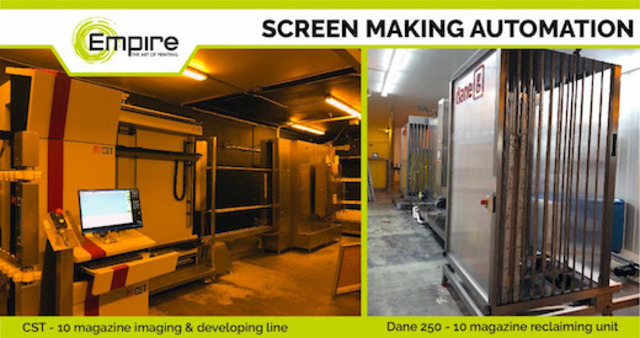 Empire Screen Announces New Screen Making Equipment to Improve Processes and Efficiencies