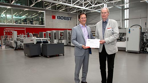 BOBST Rewards Inventor Employee for Printing Efficiency Innovation