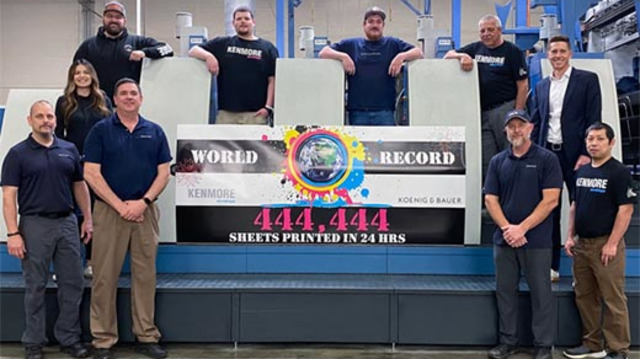 Kenmore Envelope Sets Amazing New World Record on its Koenig & Bauer Rapida 106 Press